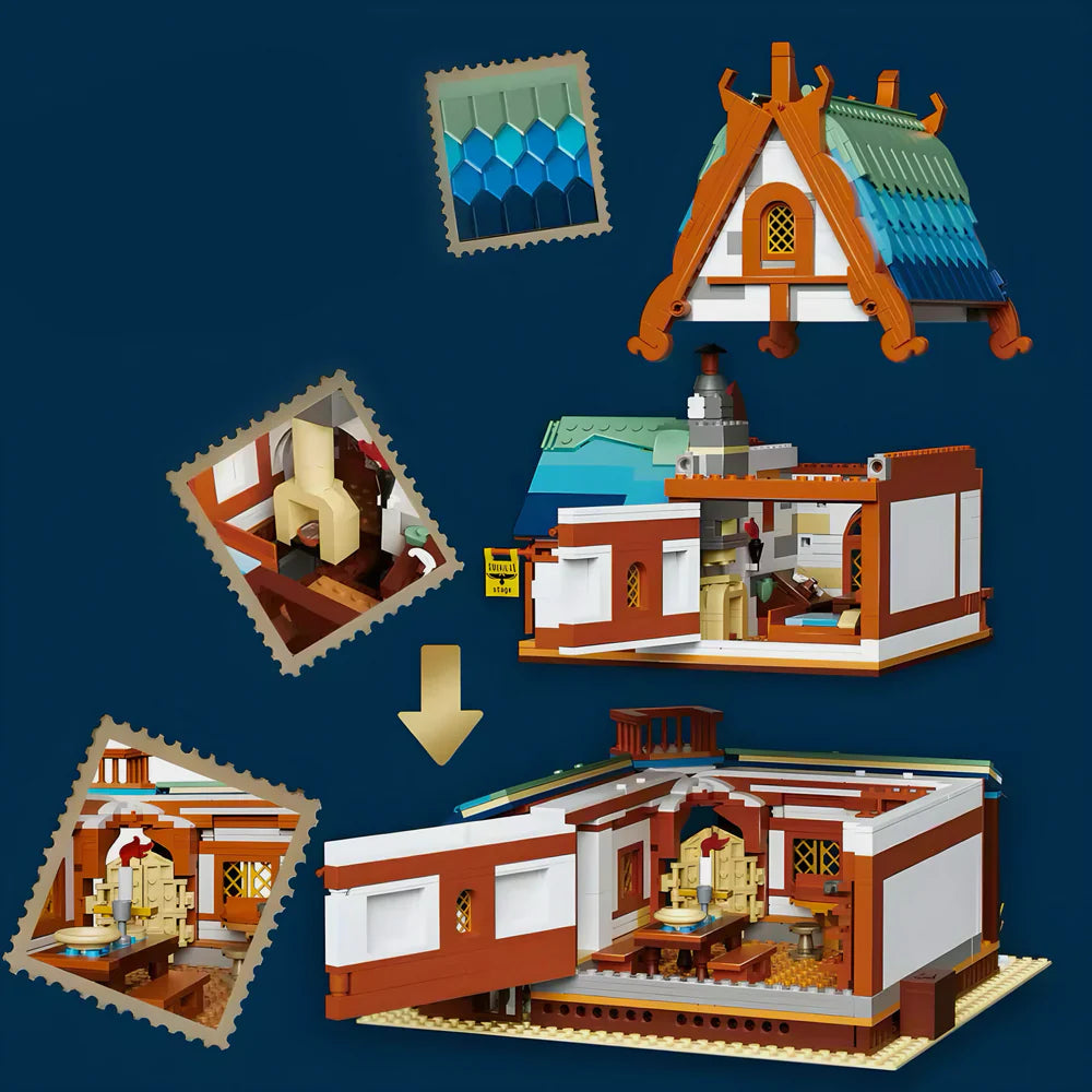 Medieval Village Post 1769PCS