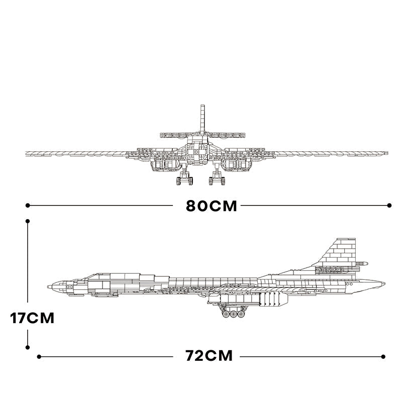 Strategischer Bomber 1598 Teile