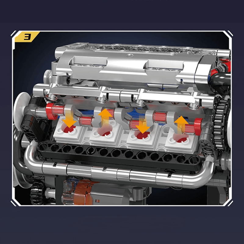 V8-Motor 534 TEILE