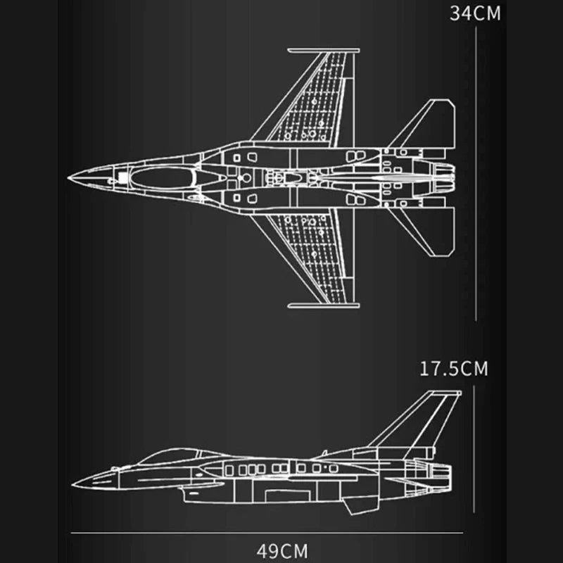 F16 Fighter Plane 1427PCS