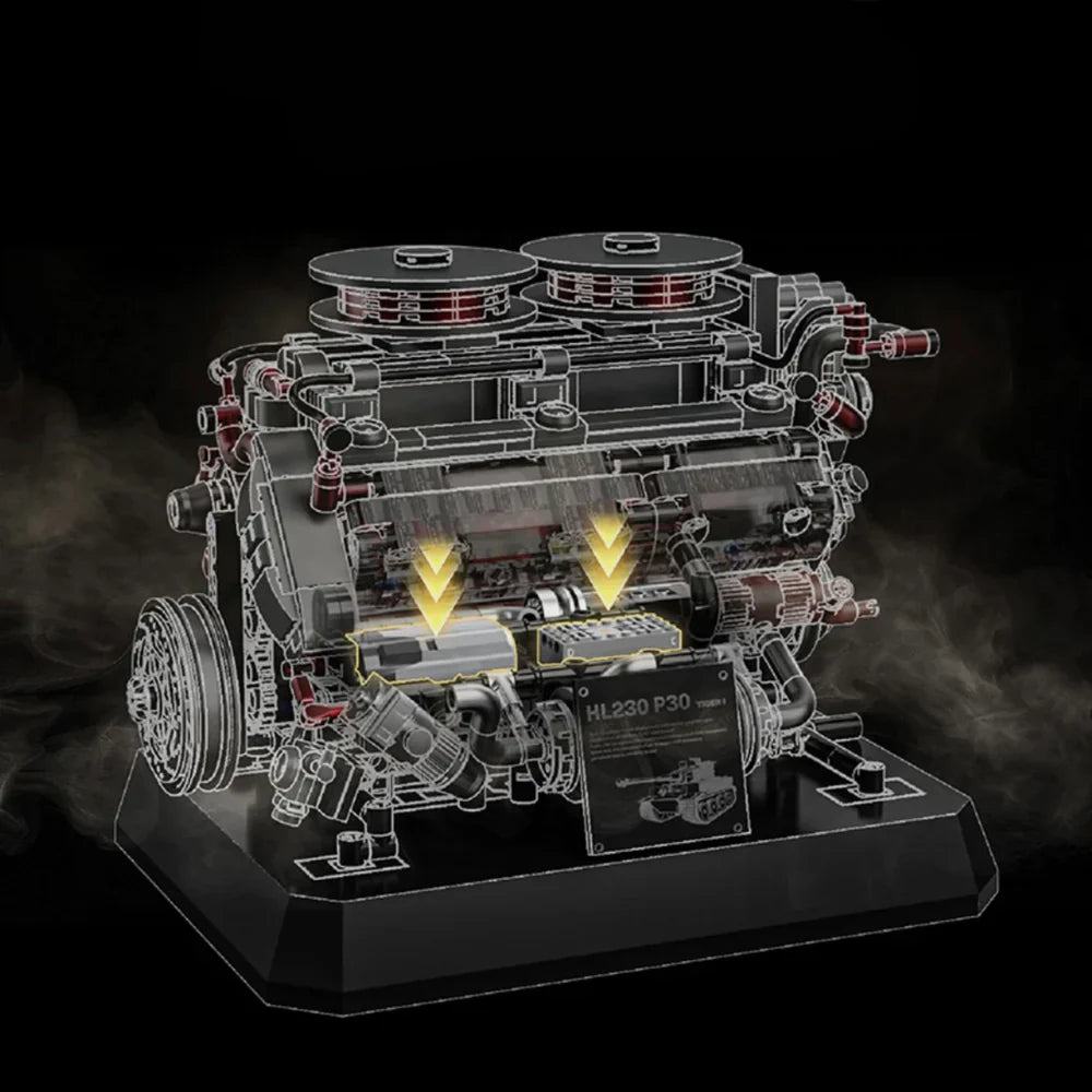 Der ultimative deutsche V8-Panzermotor 1235 Teile