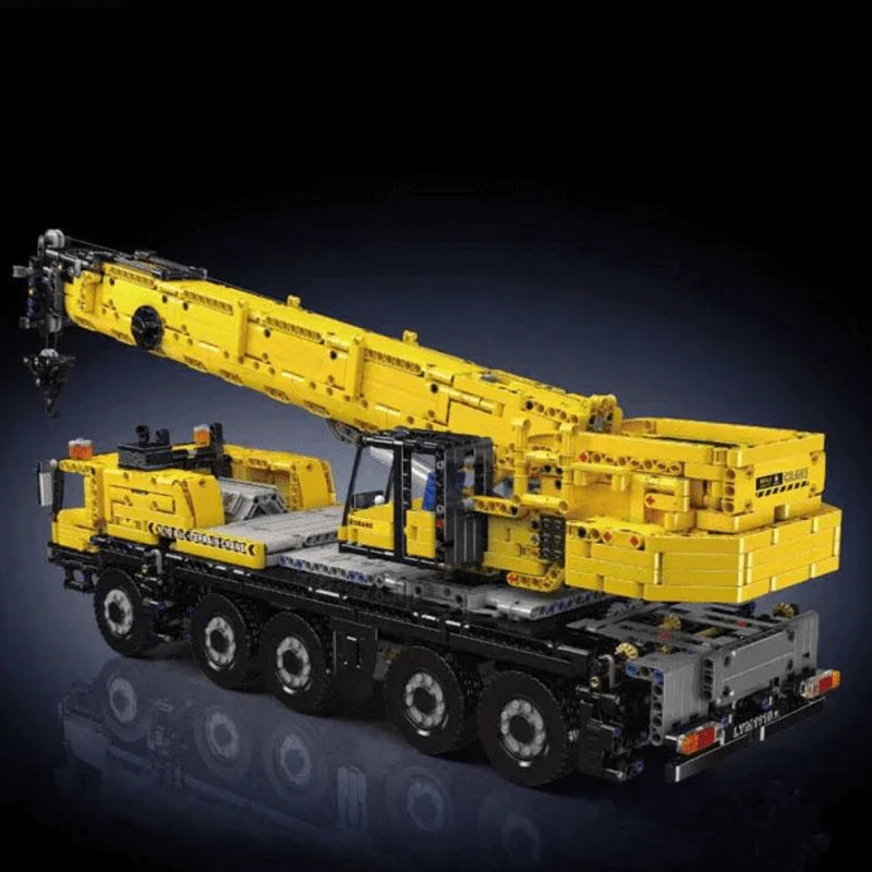 Motorized LTM1110 Yellow Crane Truck 3218PCS