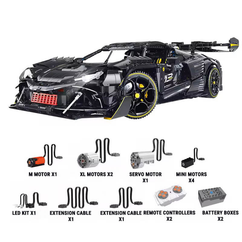 Supercar allemand de course 3728 pièces