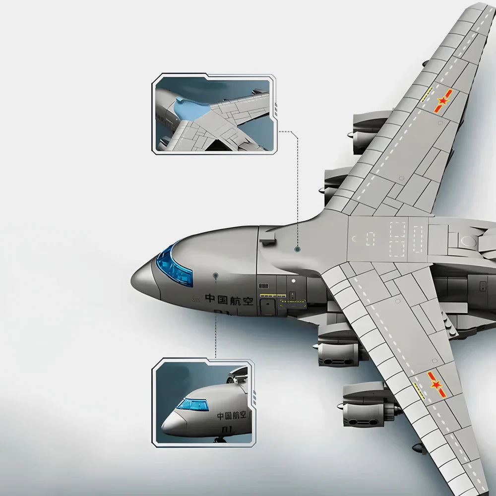 Avion de transport Y-20 ultime 1416 pièces