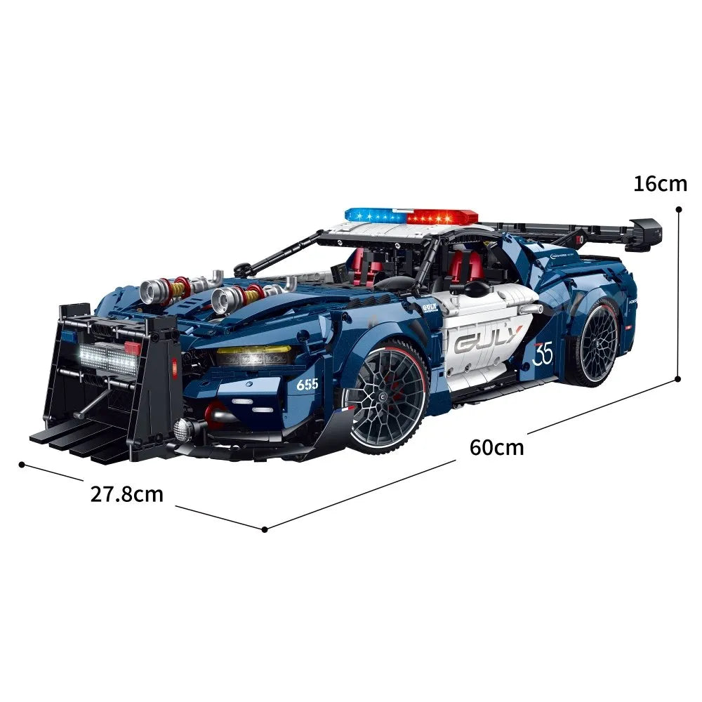 Amerikanischer Polizeiwagen 3953 Teile