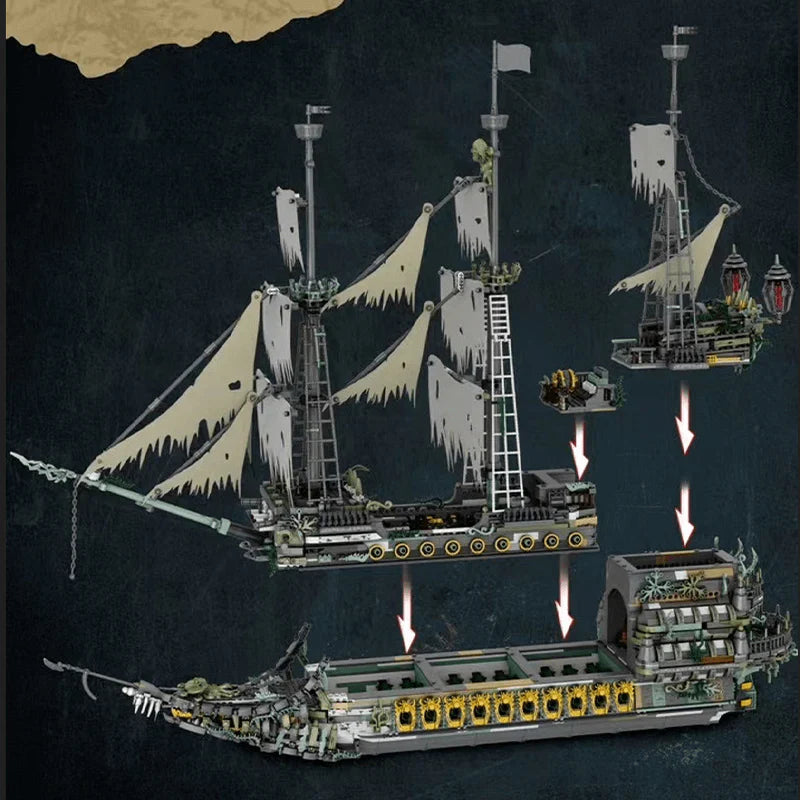 The Flying Dutchman Kriegsschiff 5865 Teile