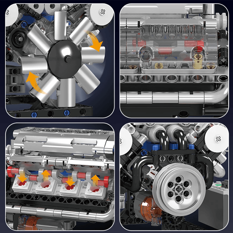 V8-Motor 534 TEILE