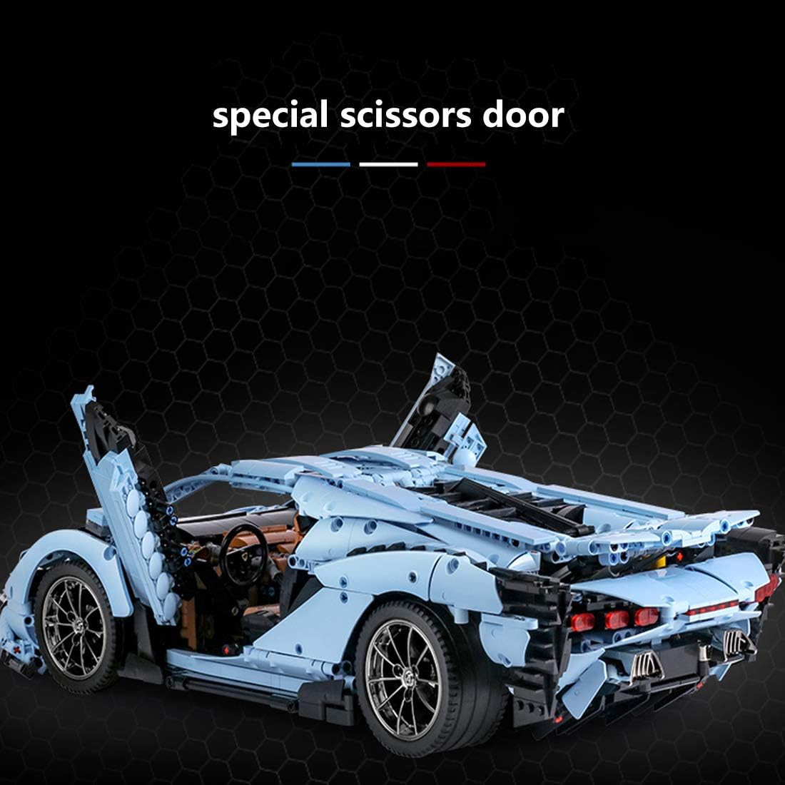 Bull Blue Italienischer Hypercar 3819TEILE