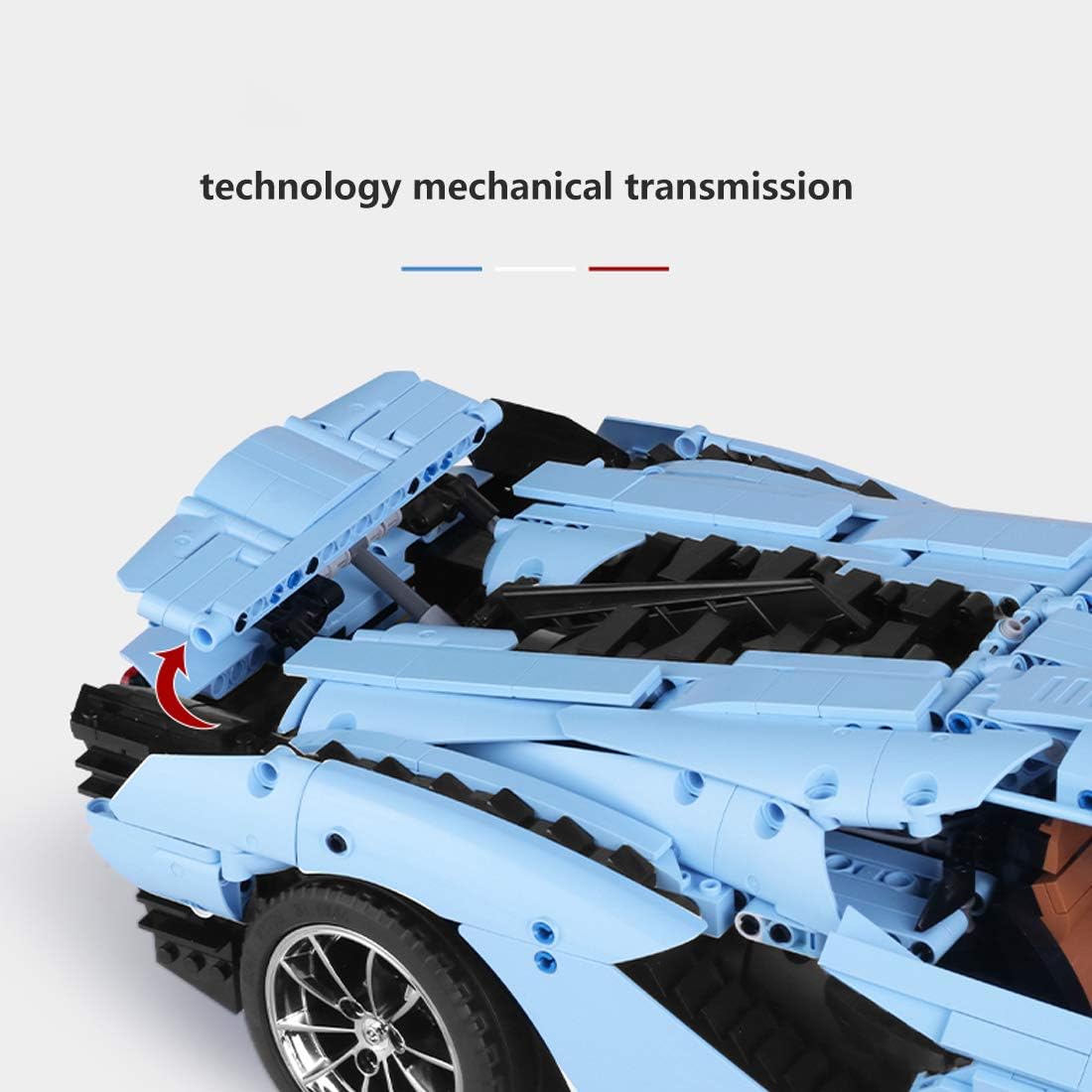 Bull Blue Italienischer Hypercar 3819TEILE
