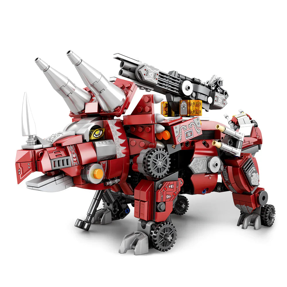 Cyber-Triceratops Futuristischer Dinosaurier 934 Teile