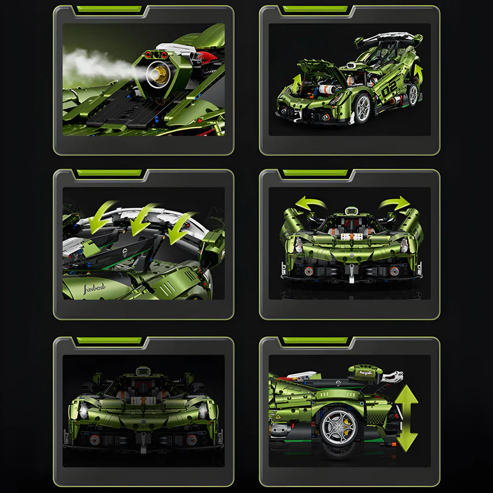 Schwedischer Chrom-Hypercar 3837TEILE
