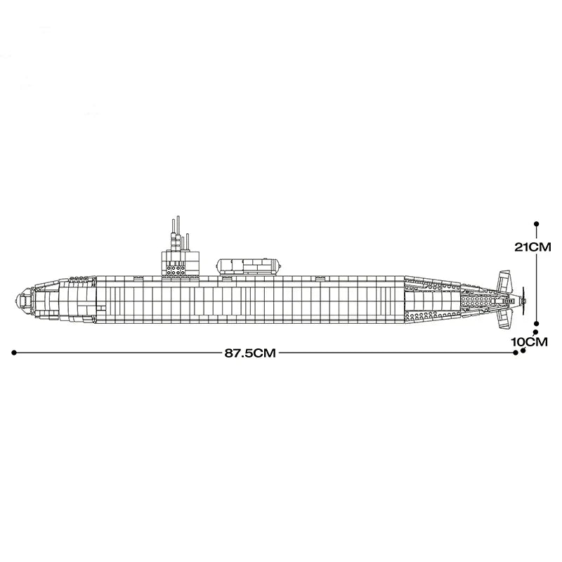 Ultimate Los Angeles-Class SSN Submarine 2987PCS