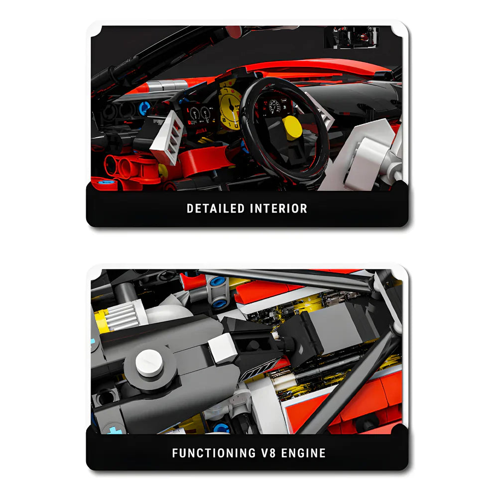 Supercar hybride italienne SF90 4099 pièces