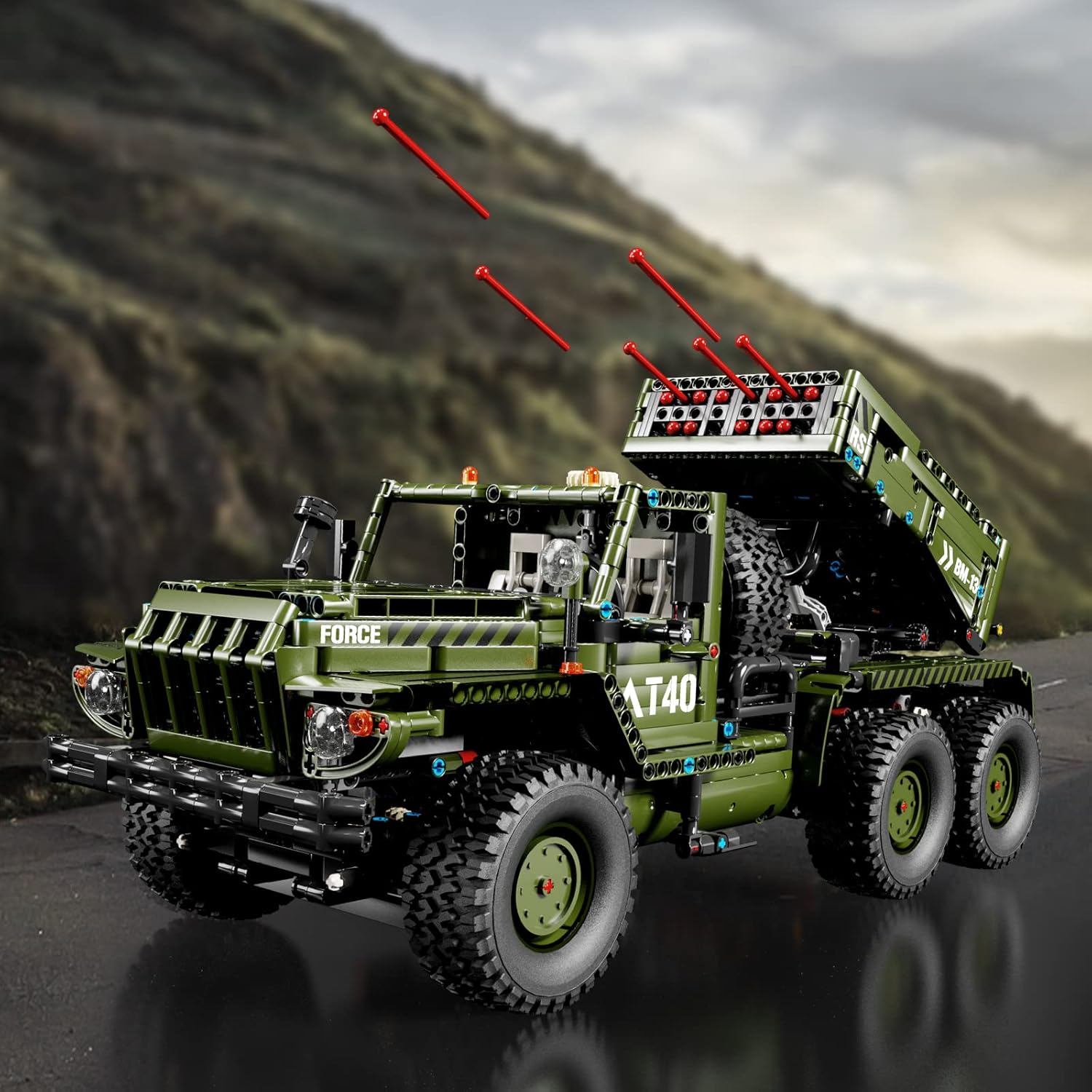 Militärischer Raketenwerfer Katjuscha 2269 Teile