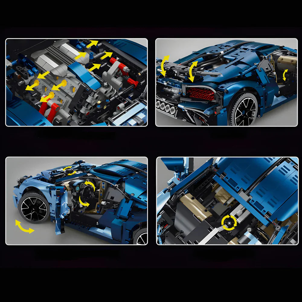 Dunkle Geschwindigkeit Hypercar 3728PCS