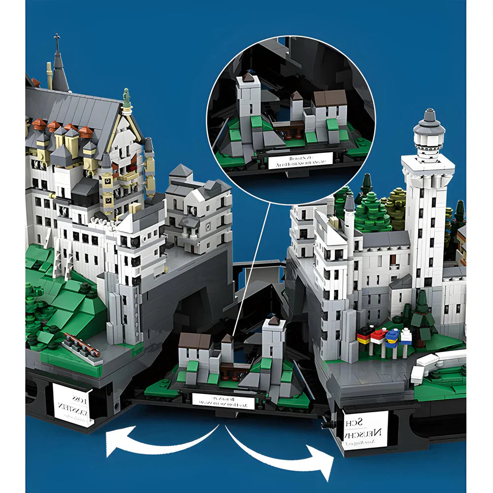Schloss Neuschwanstein Europäisches Wahrzeichen 7438 Teile