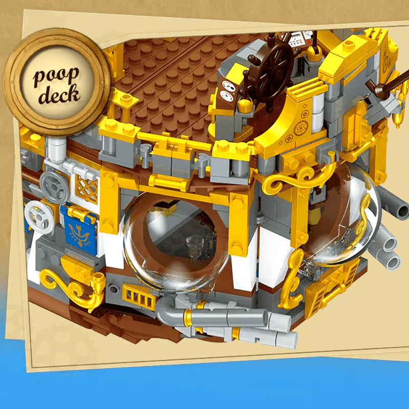 Steampunk-Luftschiff durchstreift den Himmel 3272 Teile