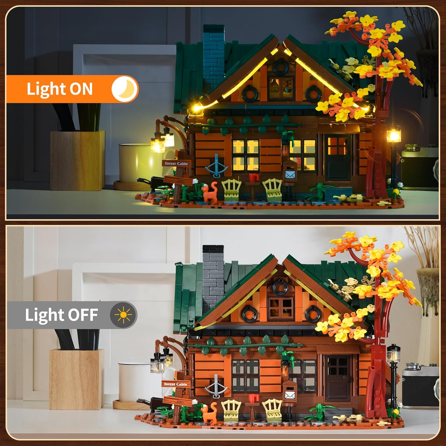 Forest Cabin Tiny Modular House 2234PCS