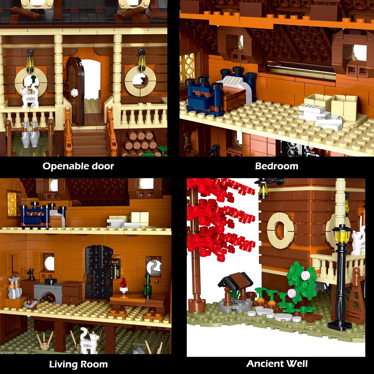 The Forest Cabin 1645PCS