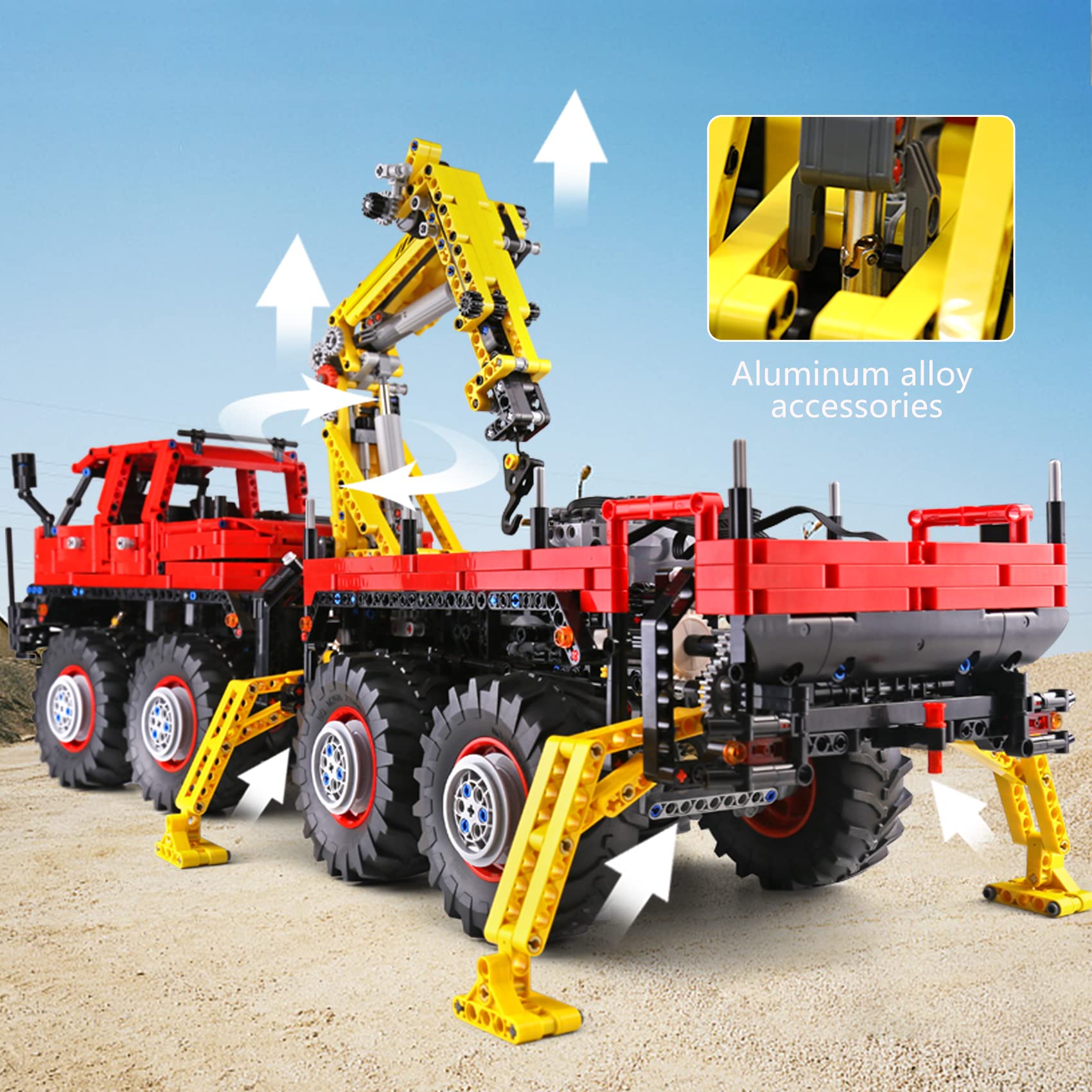 8×8 Allrad-Knicklenker-Holztransporter 3068 Teile
