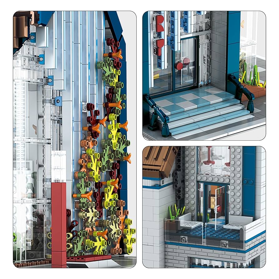Morden Library With Light 2788PCS