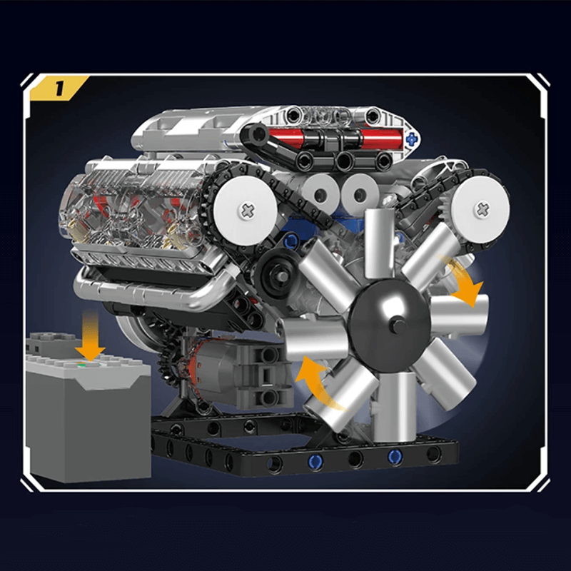 V8-Motor 534 TEILE