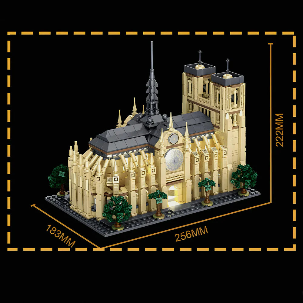 Kathedrale Notre-Dame Ikonische Gotik 1758 TEILE