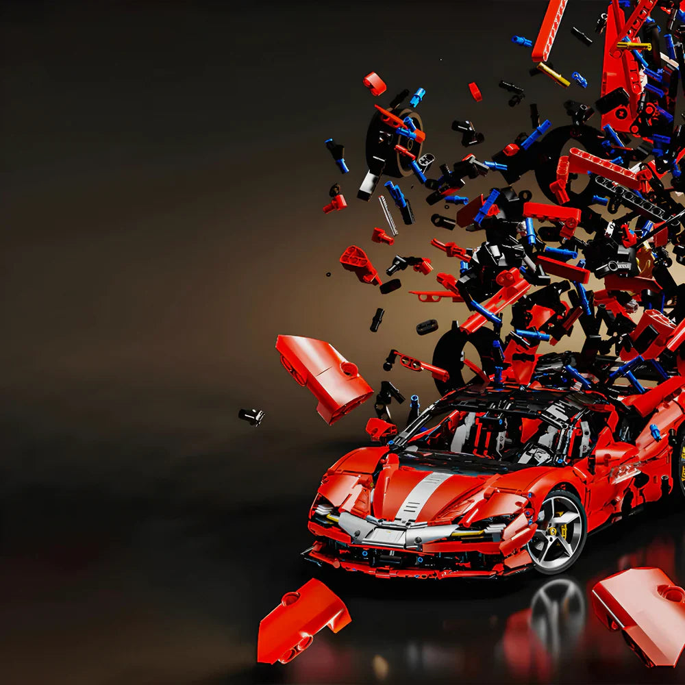 Supercar hybride italienne SF90 4099 pièces