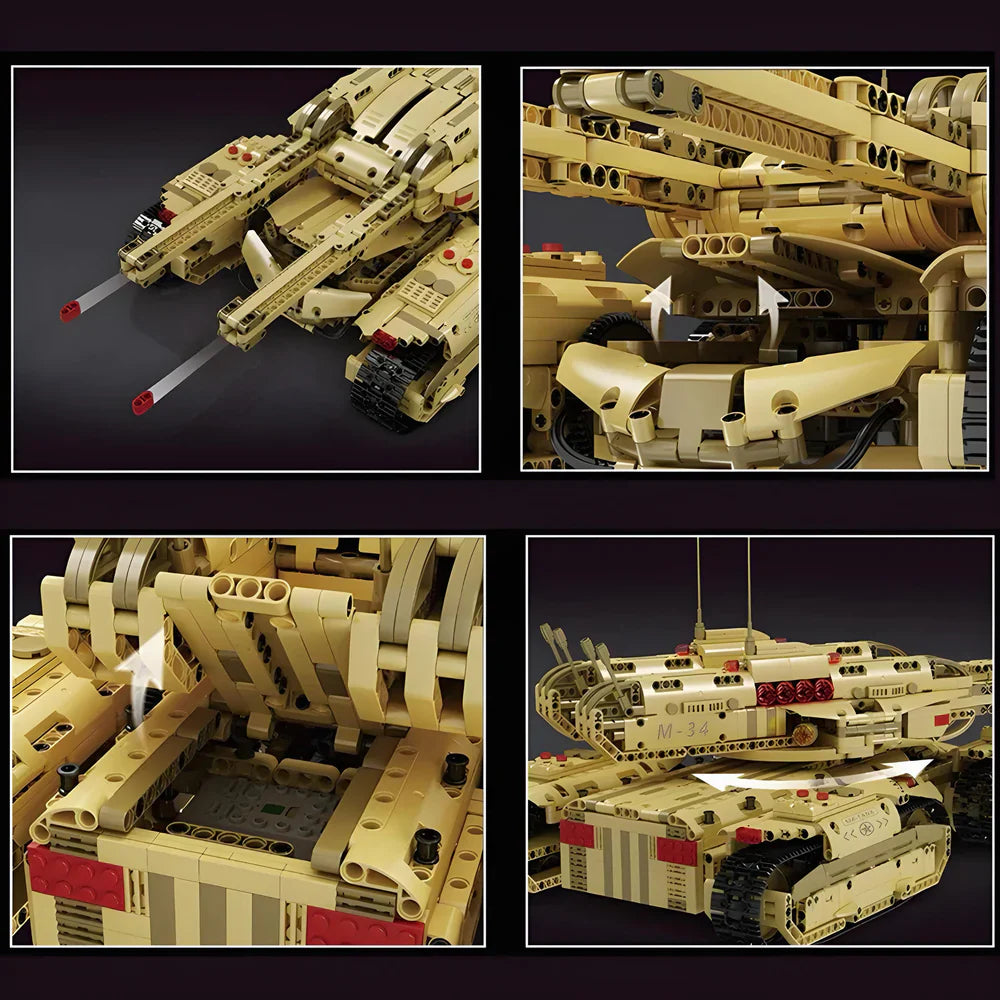 4-Schienen-Kampfpanzer 3296PCS