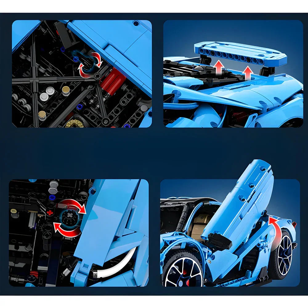 Ultimativer wütender Blaustier 3842 Teile
