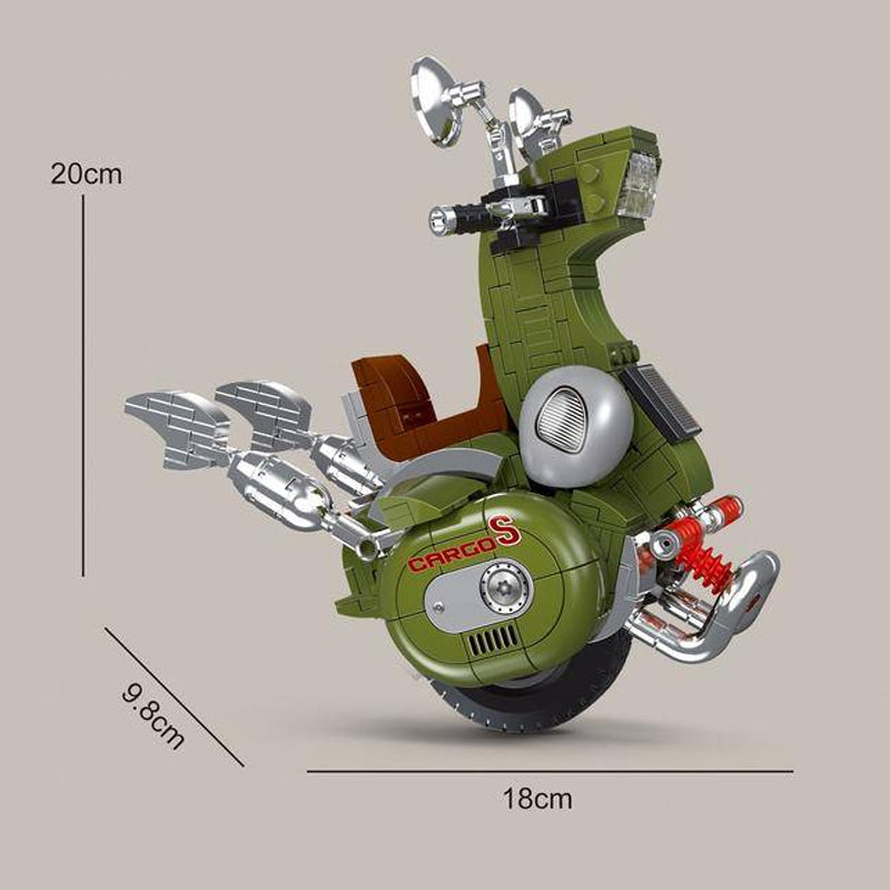 Green Motorcycle Decoration 585PCS