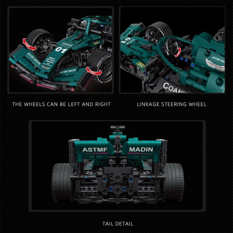 Formel-Elektroauto Super Speed 1089 Teile