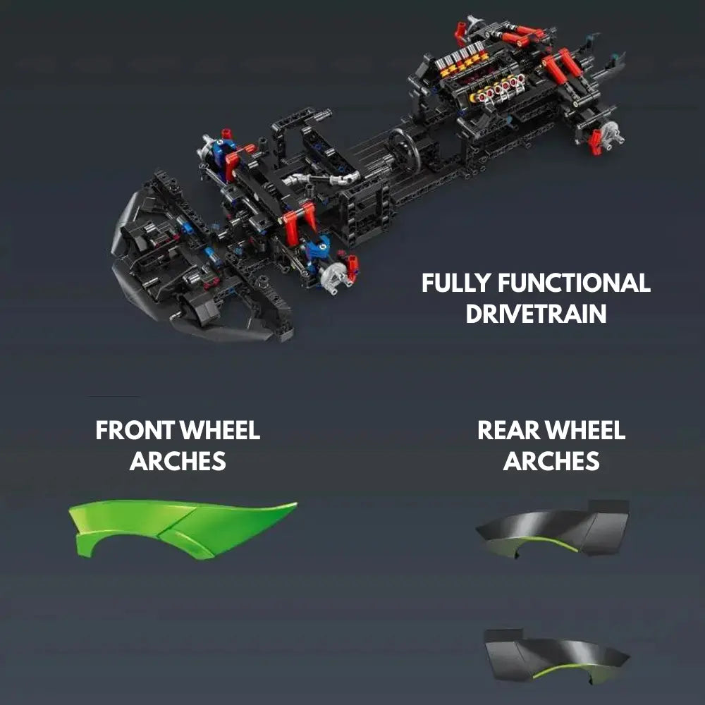 Italian Bull SCV 12 Supercar Building Blocks Kit