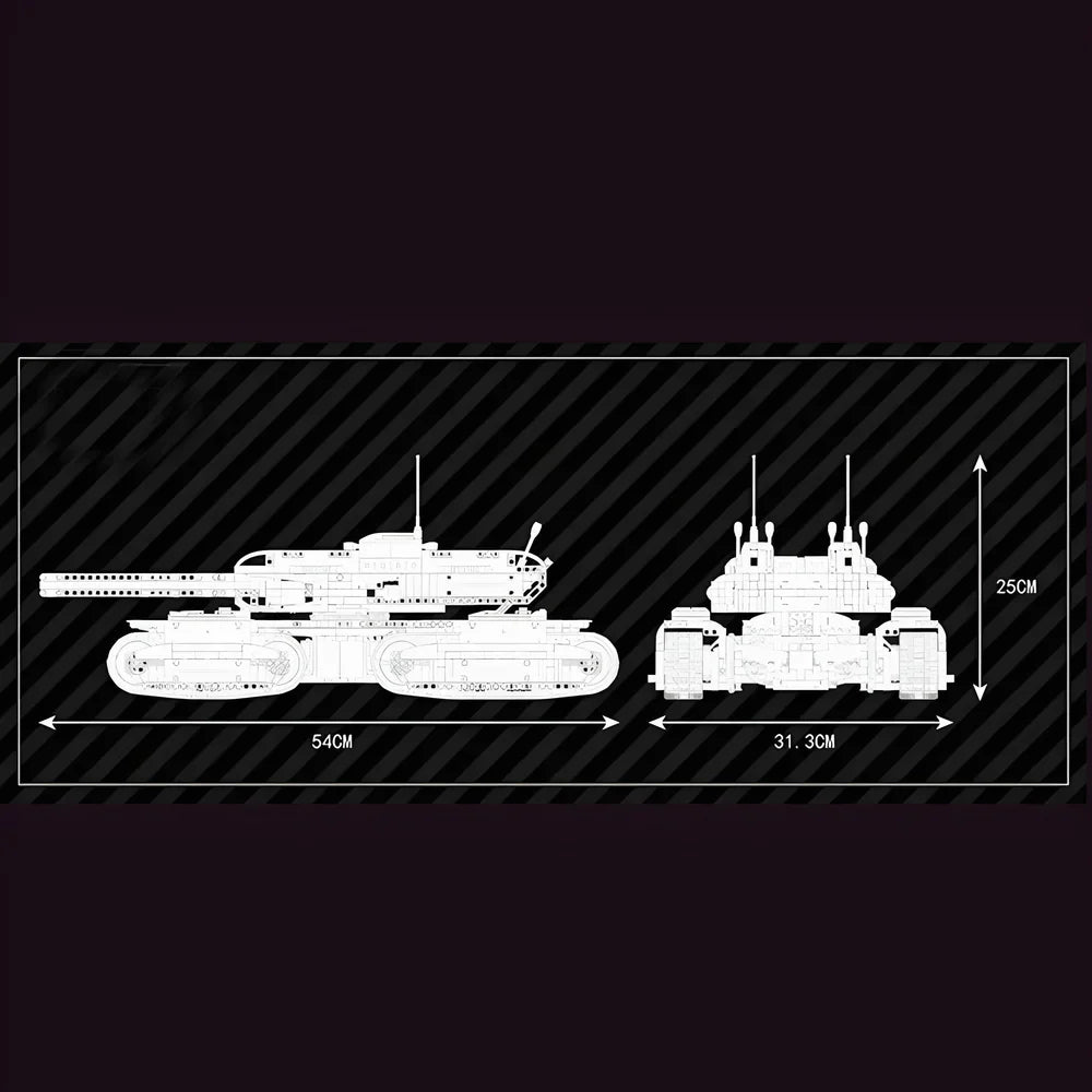 4-Schienen-Kampfpanzer 3296PCS