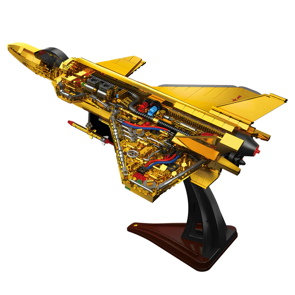 Gold Edition J-20 Kampfflugzeug 1202 Teile