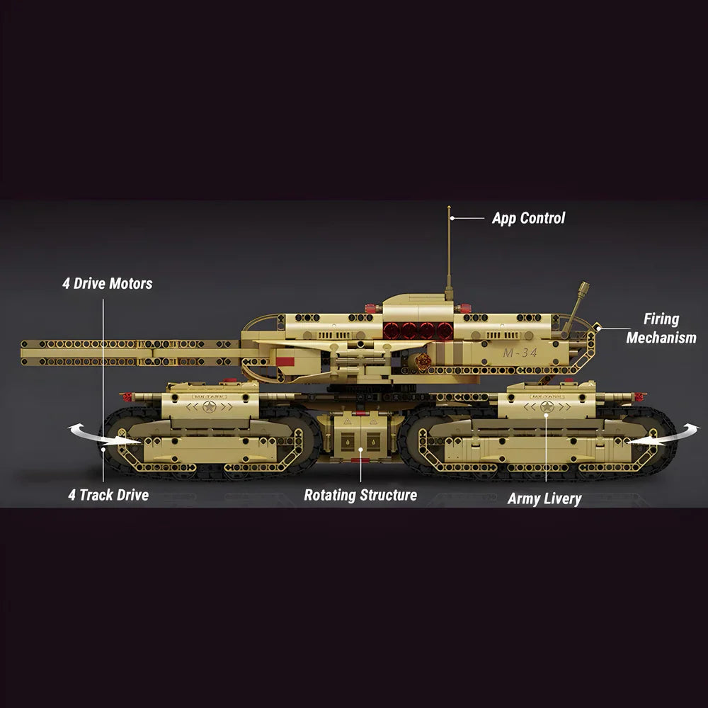 4-Schienen-Kampfpanzer 3296PCS