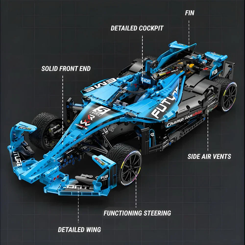 F1 Elektrischer Super-Rennwagen 1667 Teile