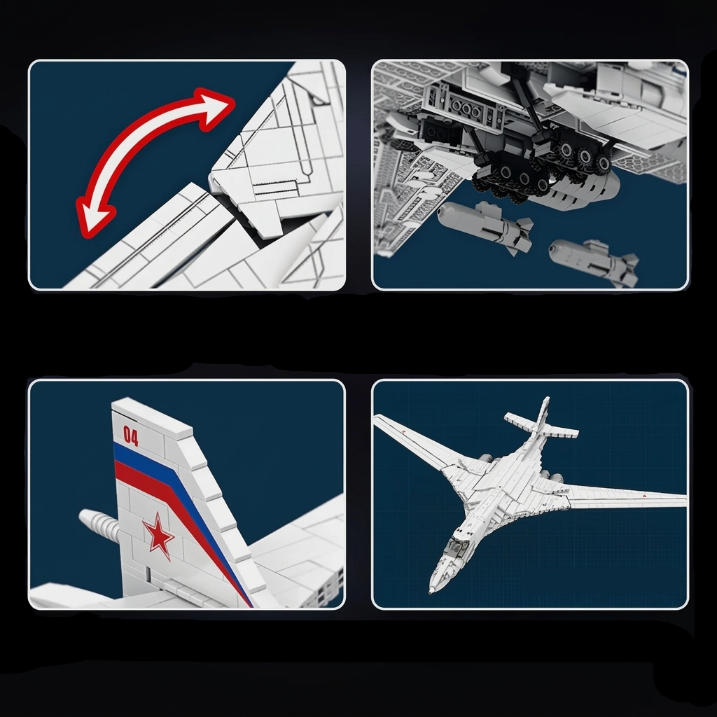 Strategischer Bomber 1598 Teile