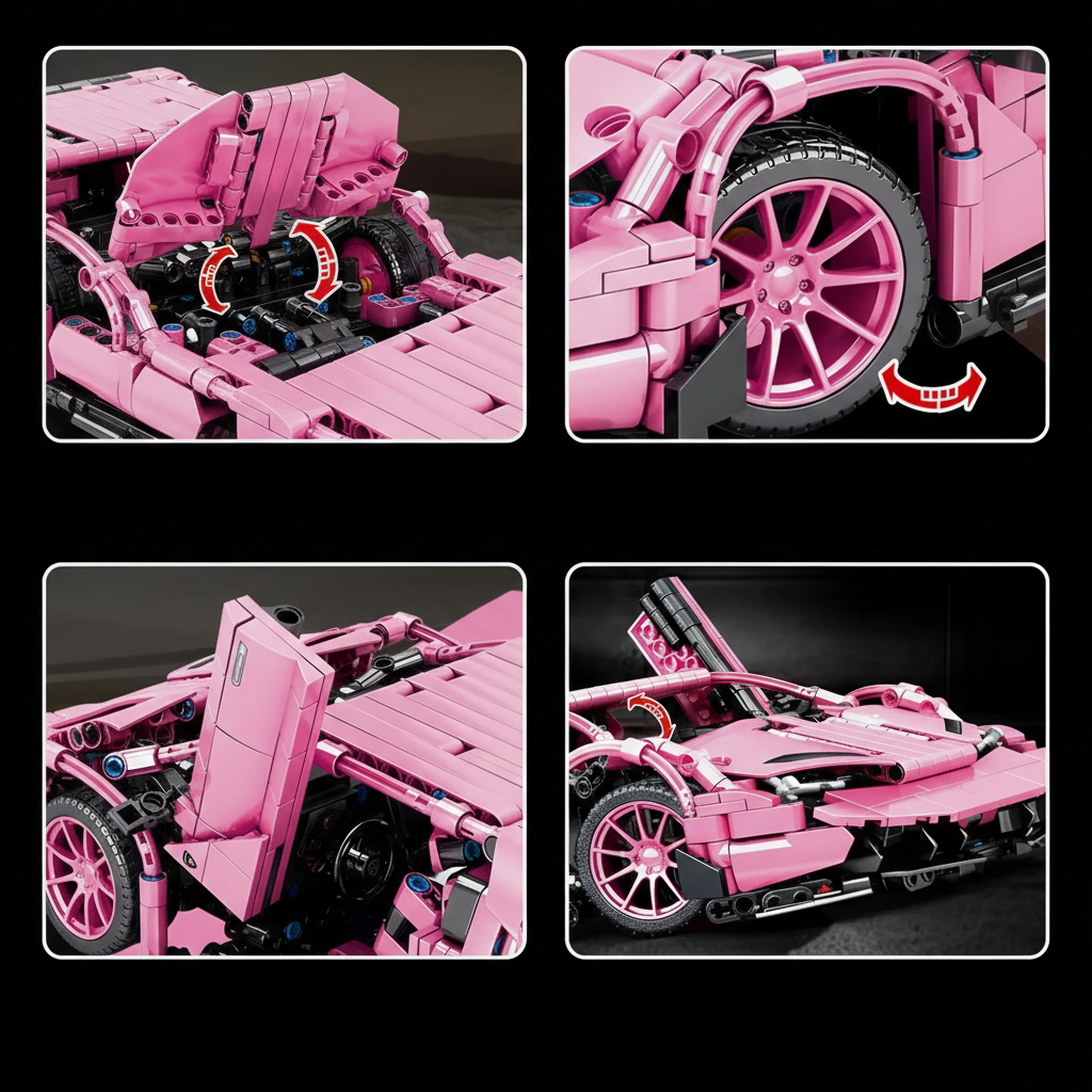 Roadster Supercar Italienne 1258 pièces