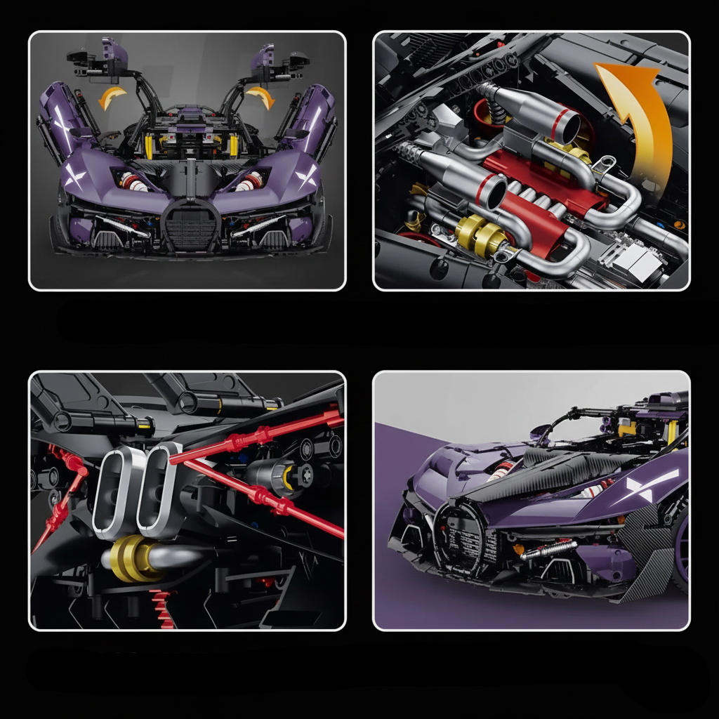 W16 Track Edition Hypercar 3332 Teile