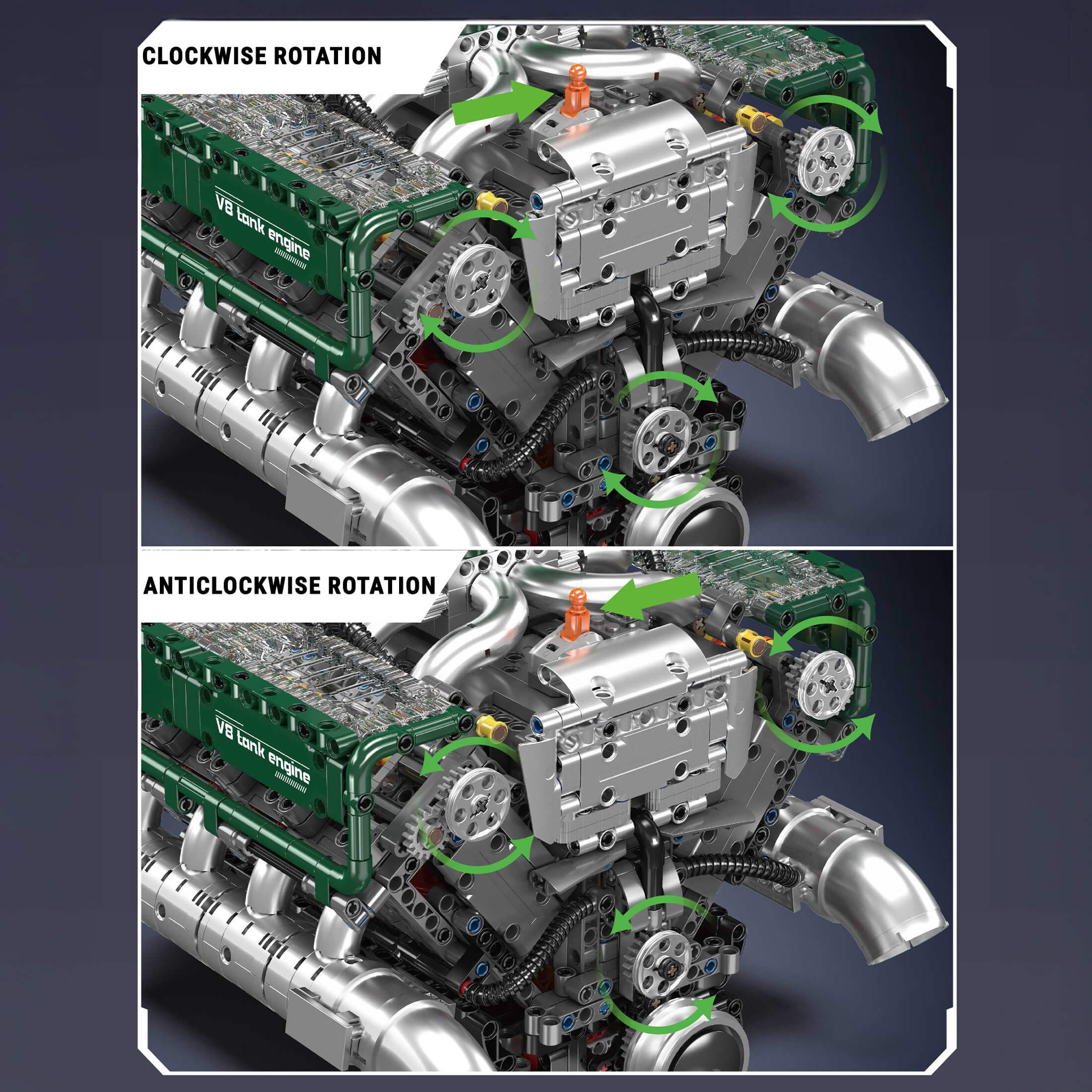 V8 Panzermotor 2250TEILE