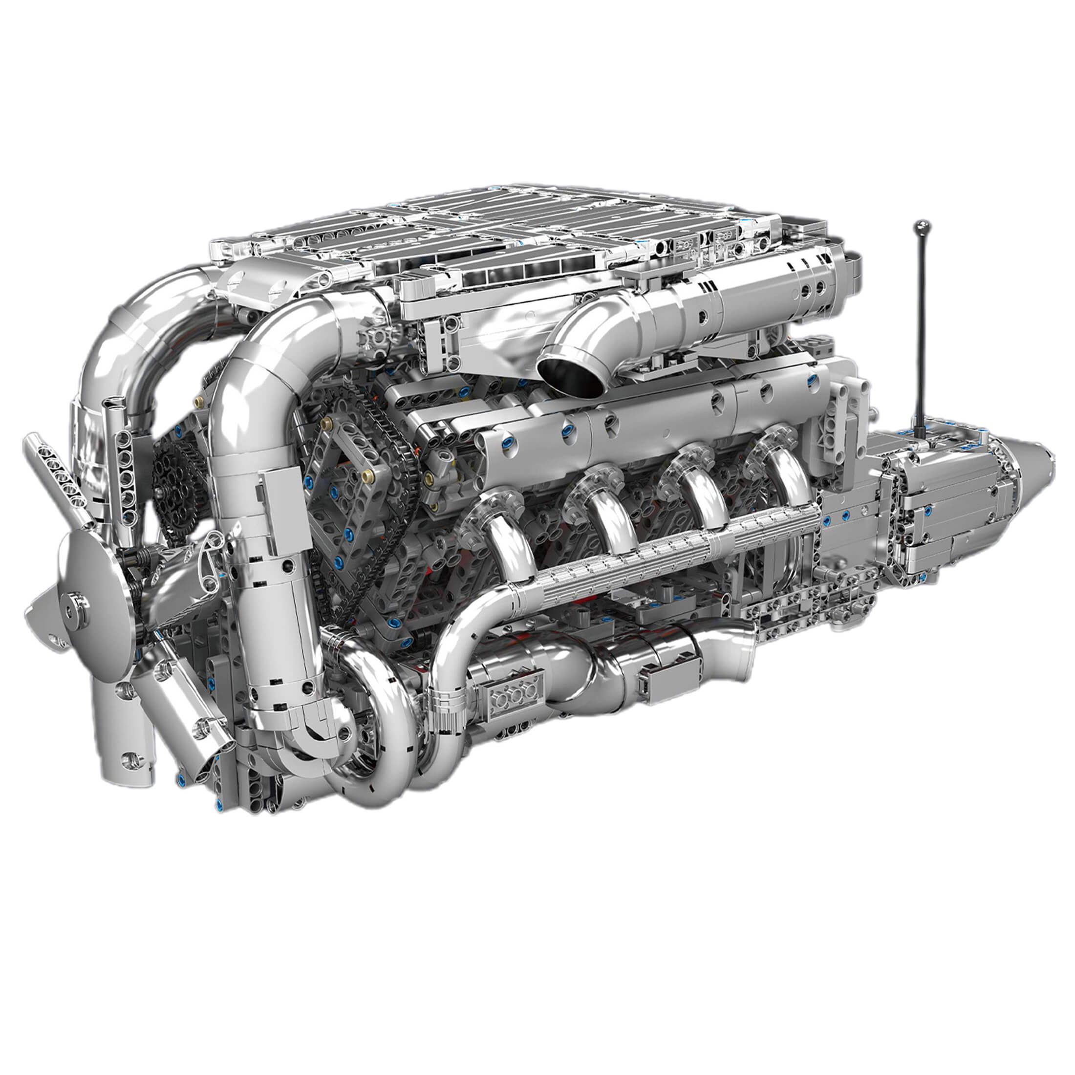 Der Chrom-5,5-Liter-V8-Motor und das Getriebe 2898PCS