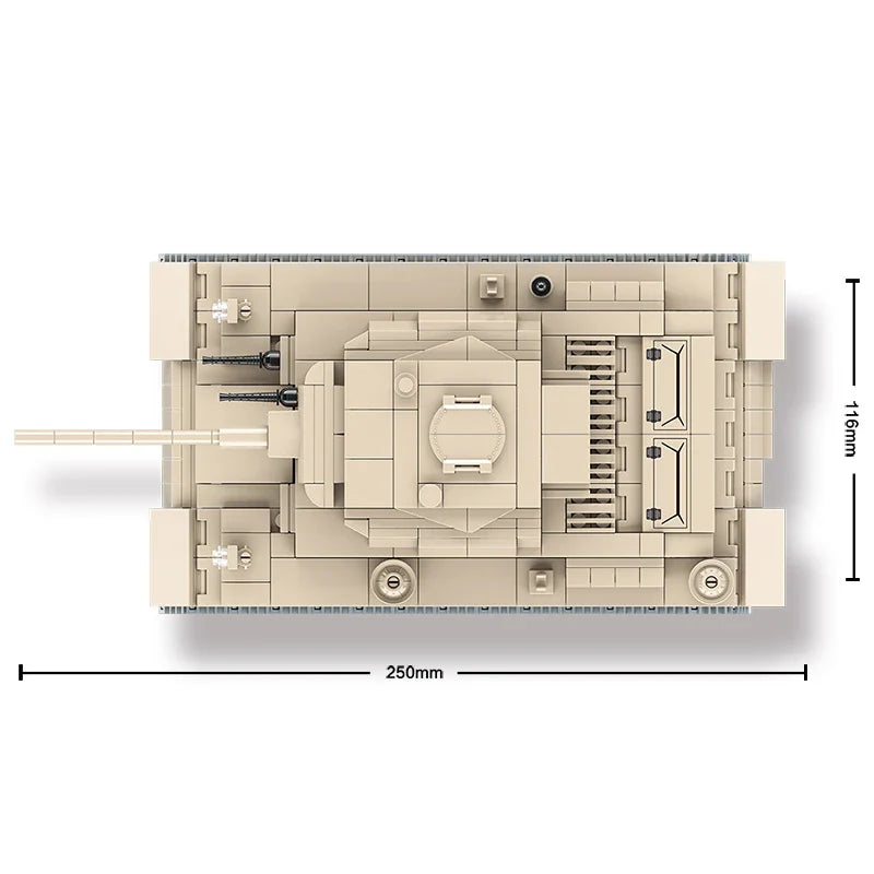 Military Heavy Tank 711PCS