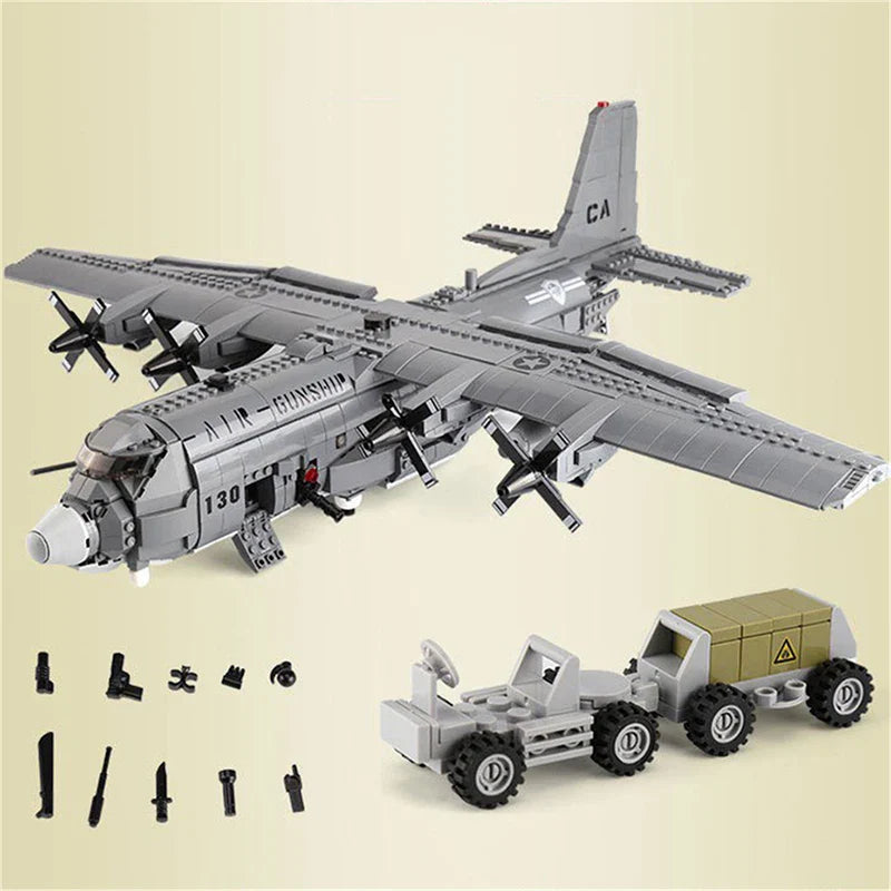 Gunboat Airplane Aircraft 1713PCS