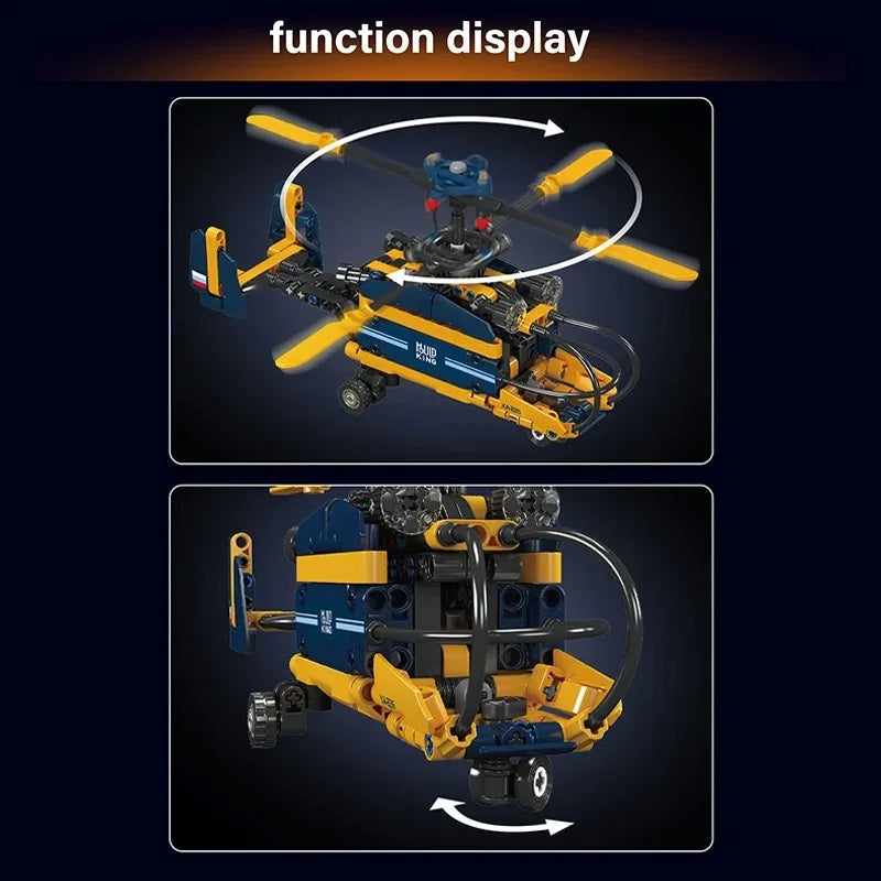 Coaxial Counter-Rotating Helicopter 274PCS