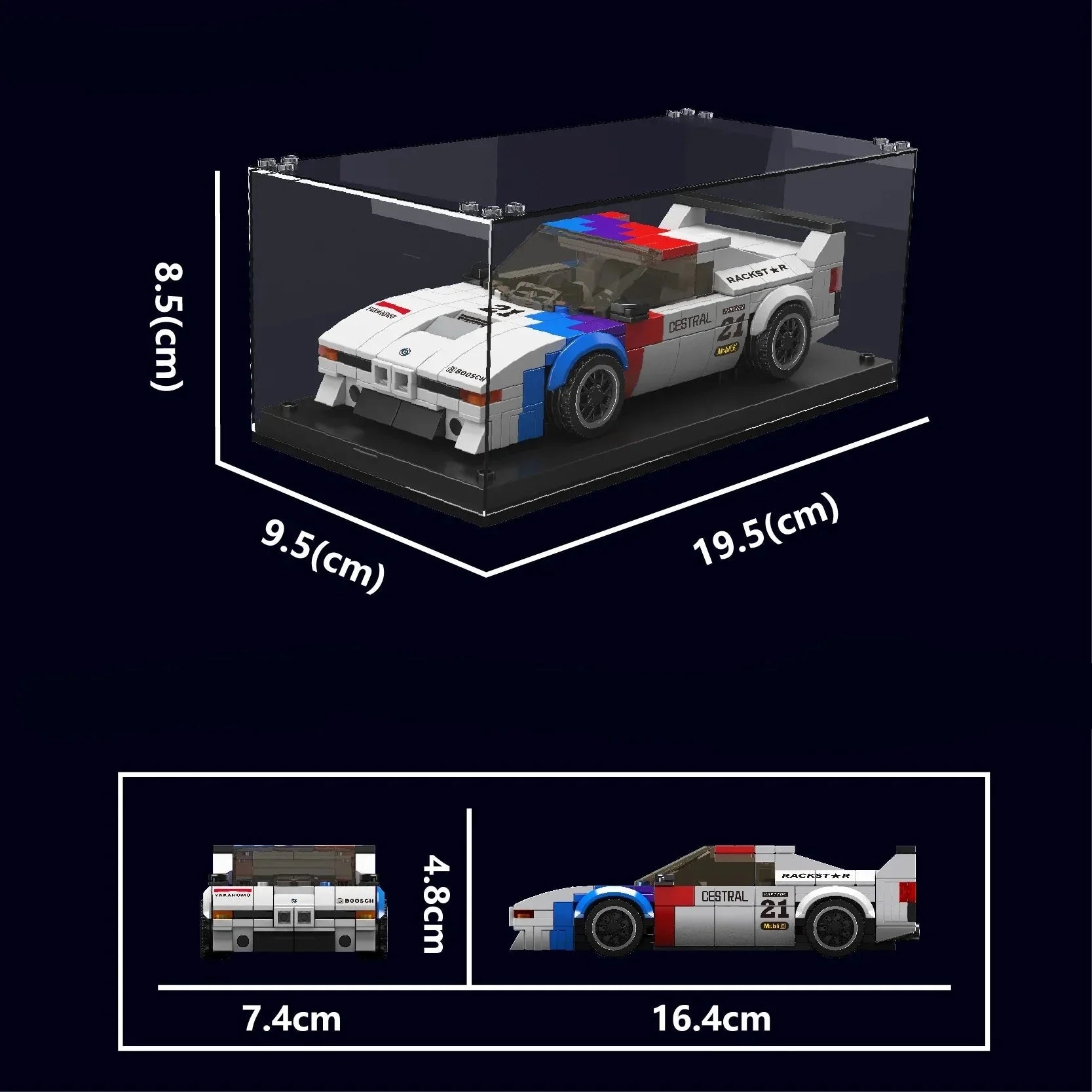 Minibricks M1 Rennwagen 363 Teile