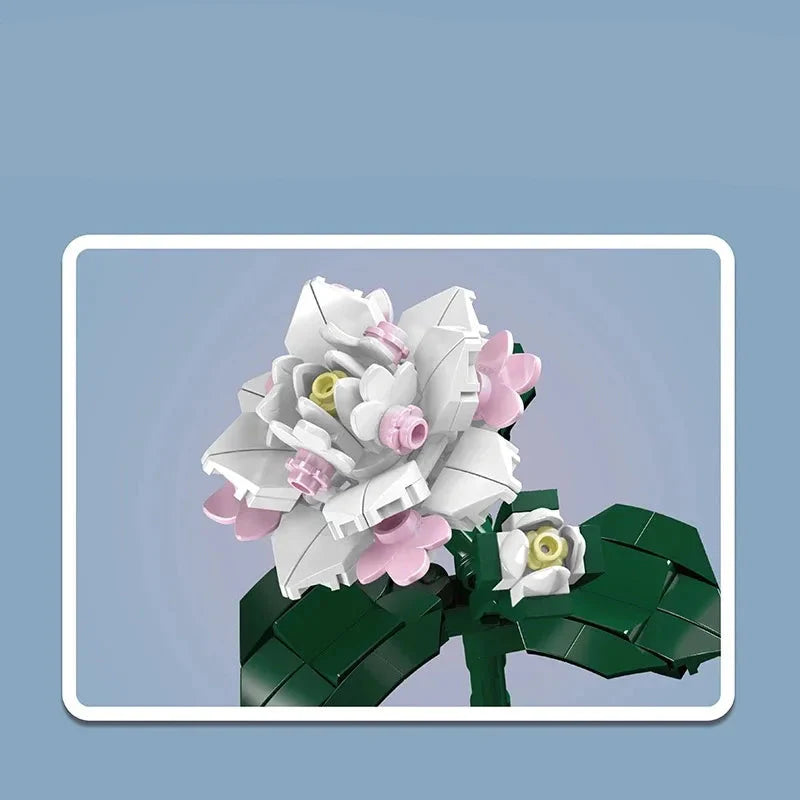 Camellia White Flower | 127PCS
