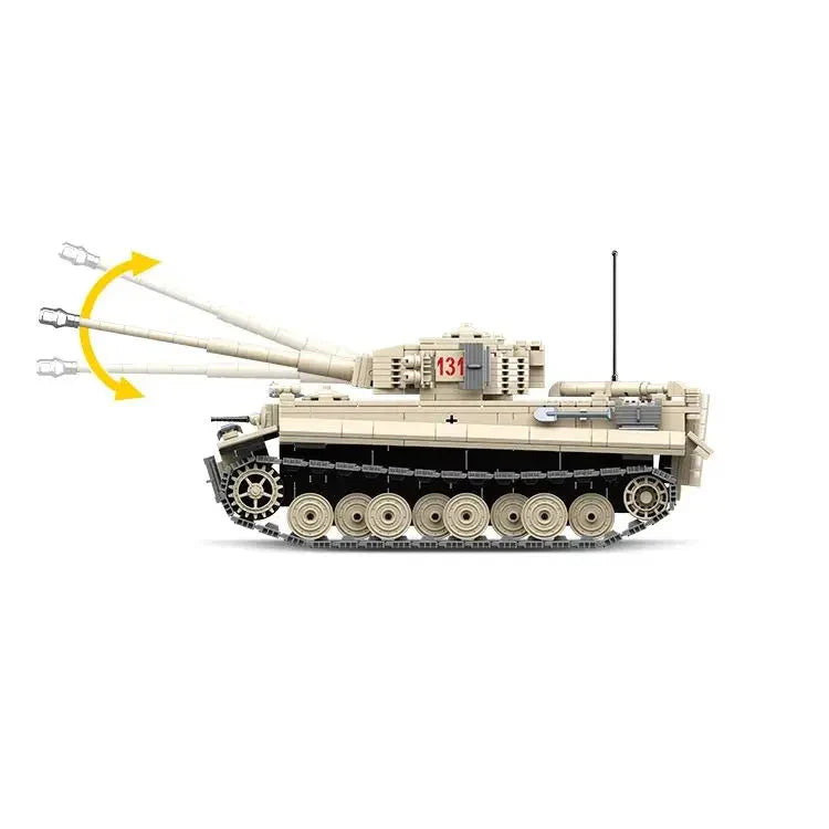 World War Tiger Tank 1018PCS