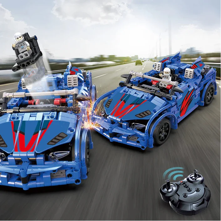 Mini-Klemmbausteine Crash Racing Autos 585 Teile