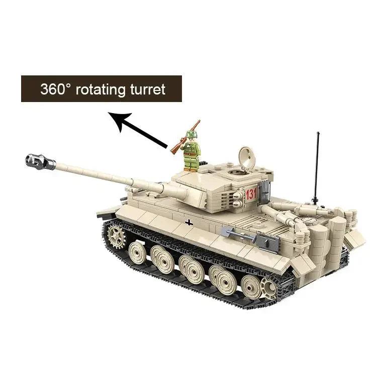 World War Tiger Tank 1018PCS